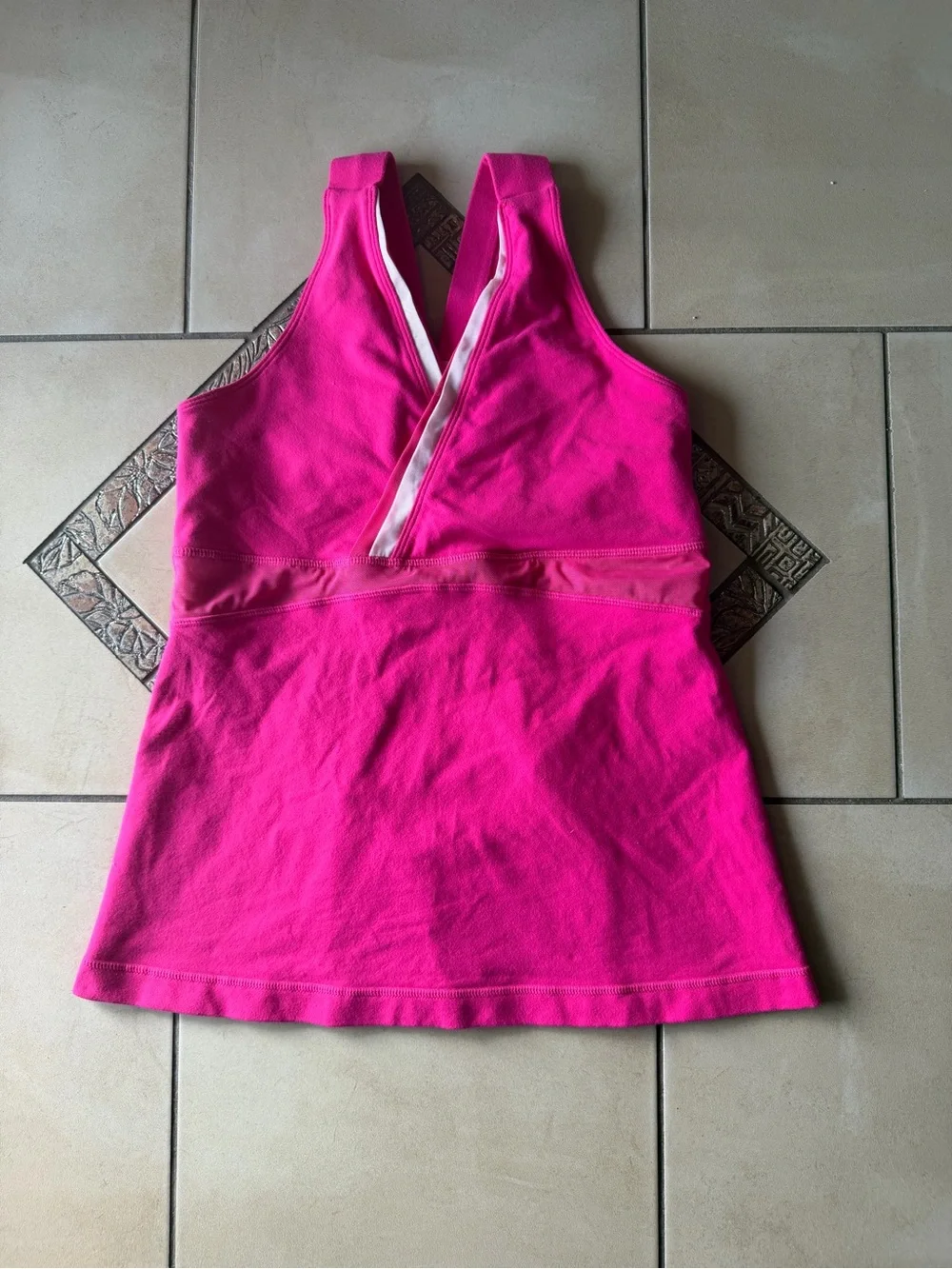vintage lululemon Hot Pink V-Neck Active Tank